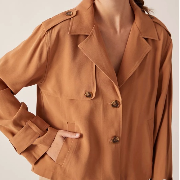 SANCTUARY Cropped Trench Coat XXS - Picture 1 of 9